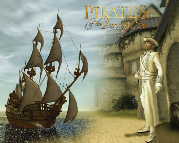 Обои картинки фото pirates, of, the, burning, sea, видео, игры, корсары, онлайн