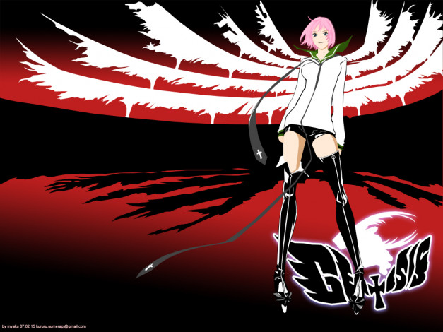 Обои картинки фото роковая, аниме, air, gear