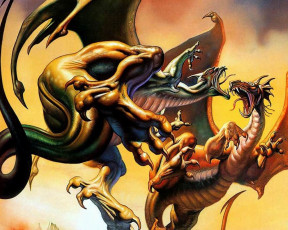 Картинка фэнтези драконы