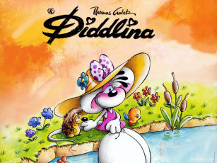 обоя diddl, мультфильмы