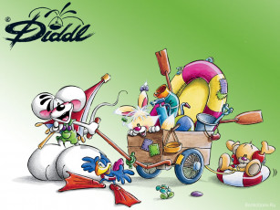 обоя diddl, мультфильмы