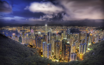 Картинка hong kong города гонконг китай