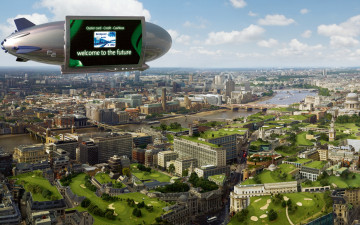 Картинка london in the future города лондон великобритания