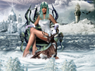 Картинка снежная королева фэнтези девушки