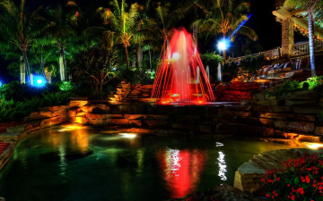 обоя города, фонтаны