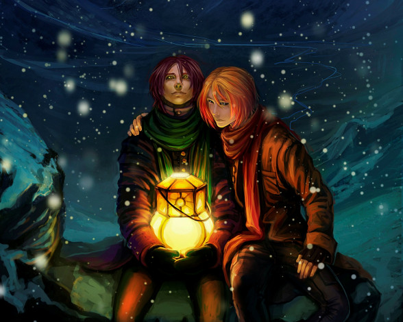 Обои картинки фото рисованные, люди