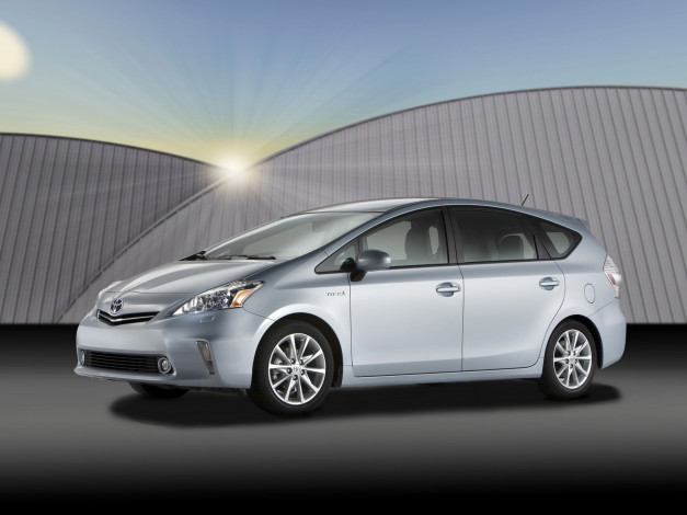Обои картинки фото автомобили, toyota, prius, v