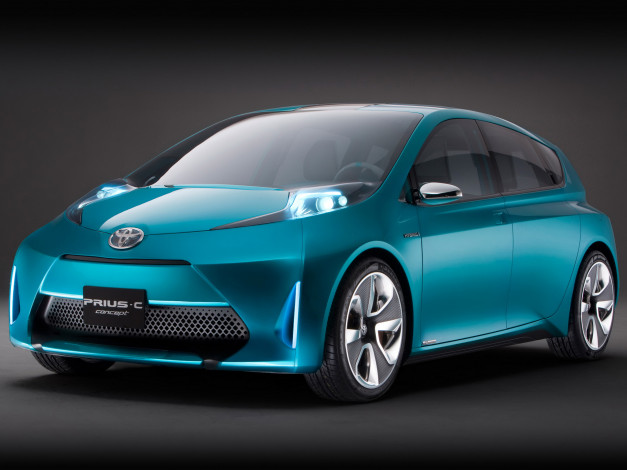 Обои картинки фото prius, concept, 2011, автомобили, toyota, c