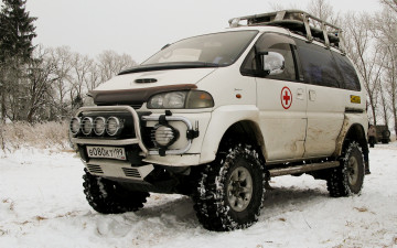 Картинка автомобили custom van`s снег