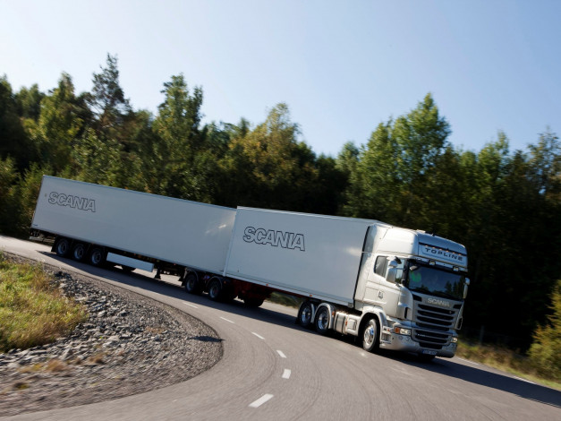 Обои картинки фото автомобили, scania, грузовик, truck, автопоезд, r440, тягач