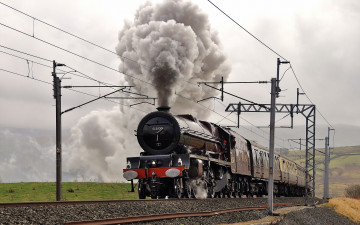 Картинка техника паровозы железная дорога поезд паровоз