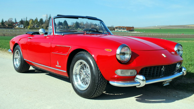 Обои картинки фото ferrari, 275, автомобили, красота, скорость, мощь, автомобиль