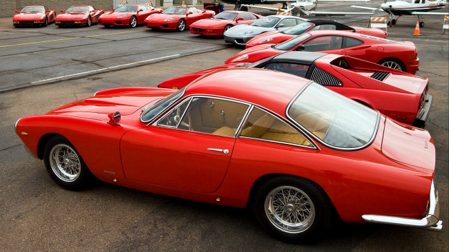 Обои картинки фото ferrari, mixed, автомобили, красота, скорость, мощь, автомобиль