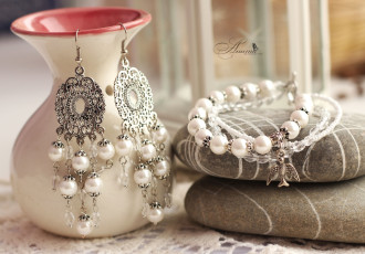 Картинка разное украшения +аксессуары +веера серьги браслет