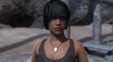 Картинка 3д+графика people+ люди девушка взгляд