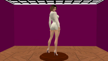 обоя 3д графика, people , люди, девушка, комната