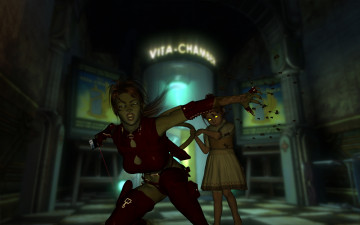 Картинка 3д+графика horror+ ужас девочка вампир