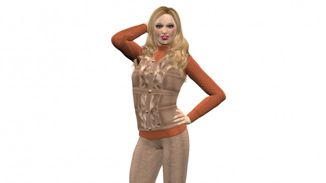 Обои картинки фото 3д графика, people , люди, взгляд, девушка