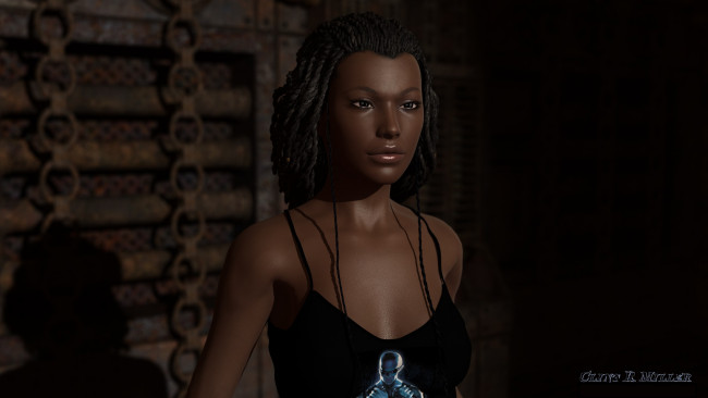 Обои картинки фото 3д графика, people , люди, взгляд, девушка