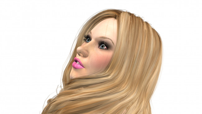 Обои картинки фото 3д графика, portraits , портрет, взгляд, девушка