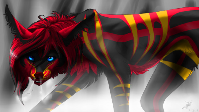 Обои картинки фото рисованные, животные,  сказочные,  мифические, волки