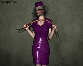 Картинка 3д+графика люди+ people девушка взгляд фон