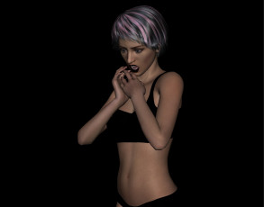 Картинка 3д+графика люди+ people фон взгляд девушка