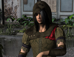 Картинка 3д+графика фантазия+ fantasy девушка взгляд фон