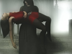 Картинка 3д+графика фантазия+ fantasy мужчина взгляд фон девушка