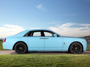 Картинка автомобили rolls-royce ghost alpine trial centenary collection us-spec 2013г синий