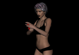 Картинка 3д+графика люди+ people фон взгляд девушка