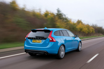 Картинка автомобили volvo синий uk-spec 2014г polestar v60