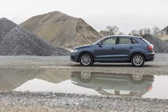 обоя автомобили, audi, q3, 2-0, tdi, 8u, 2015г, серый