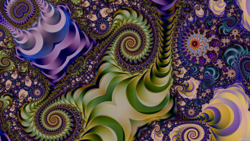 Картинка 3д+графика фракталы+ fractal узор фон цвета