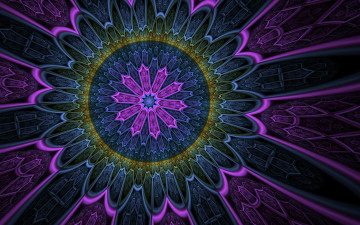 Картинка 3д+графика фракталы+ fractal цвета фон узор