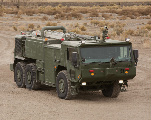 Обои картинки фото автомобили, пожарные машины, 2013г, p19r, oshkosh