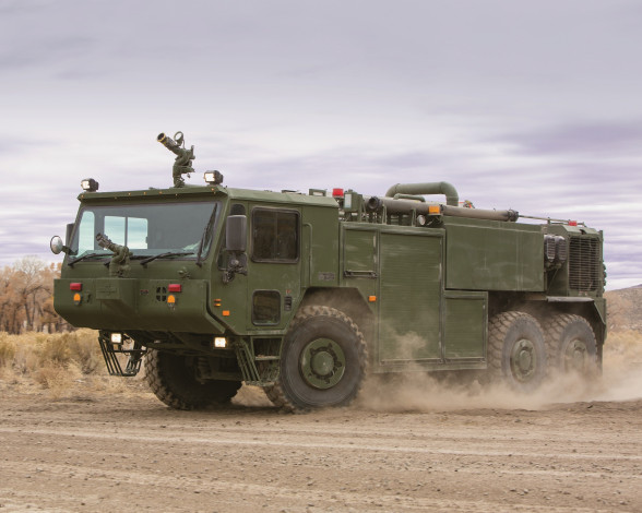 Обои картинки фото автомобили, пожарные машины, oshkosh, 2013г, p19r