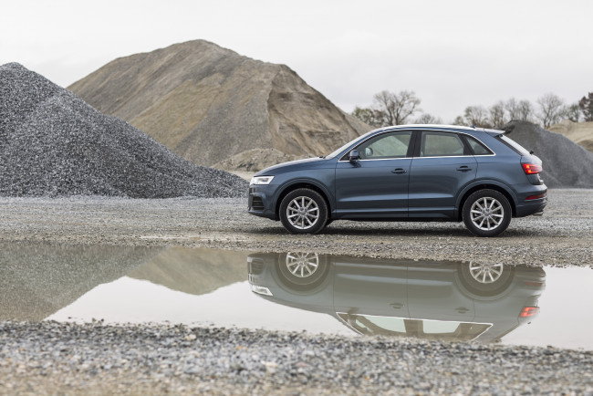 Обои картинки фото автомобили, audi, q3, 2-0, tdi, 8u, 2015г, серый