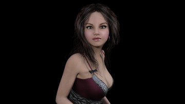 Картинка 3д+графика люди+ people фон взгляд девушка