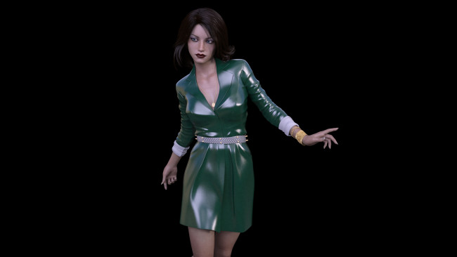 Обои картинки фото 3д графика, люди , people, девушка, взгляд, фон