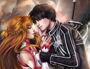 Картинка аниме sword+art+online арт асуна карито