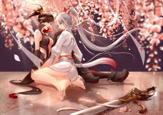 Картинка аниме оружие +техника +технологии девушки