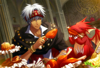 Картинка аниме wand+of+fortune парень