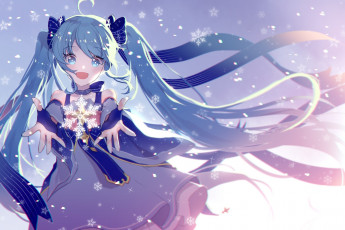 Картинка аниме vocaloid yuki miku hatsune
