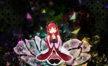 Картинка аниме touhou фон взгляд девушка