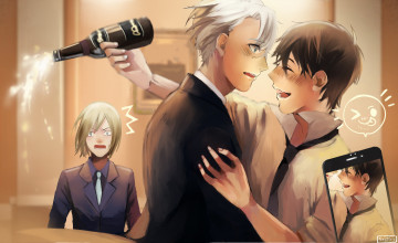 Картинка аниме yuri+on+ice виктор юри юрий