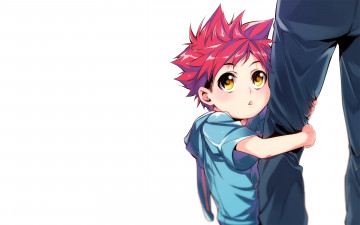 Картинка аниме shokugeki+no+soma парень фон взгляд