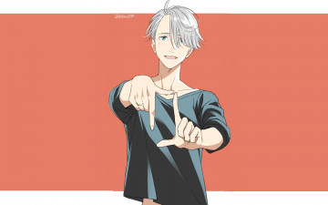 Картинка аниме yuri+on+ice виктор никифоров