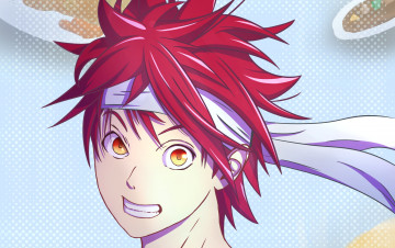 Картинка аниме shokugeki+no+soma взгляд фон парень