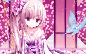 Картинка аниме tinkerbell+ artbook взгляд девушка фон